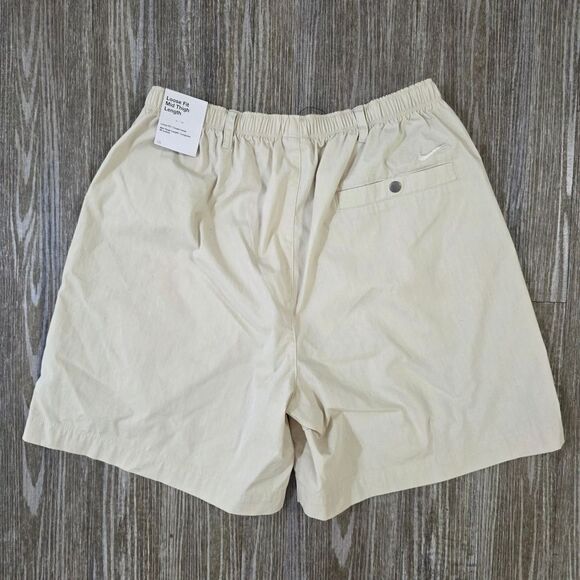 Nike Life Woven Camp Shorts Light Orewood Brown Off-White FN3216-104 Men's Small - Picture 8 of 14